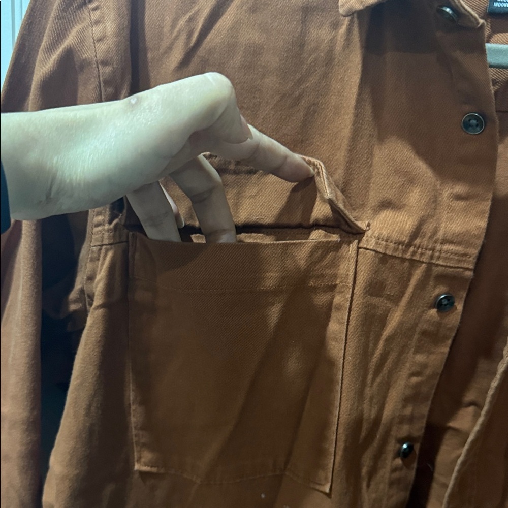 INC International Concepts Men's Rust Shirt Jacket Size M - Picture 3 of 6